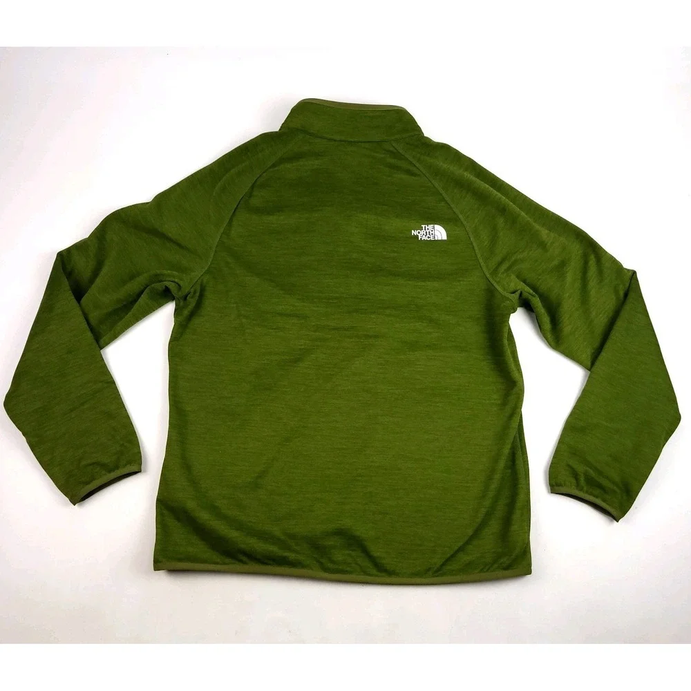 The North Face Men's Large 1/2 Zip Forest Olive Long‎ Sleep New